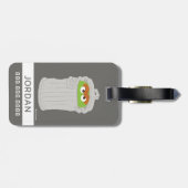 Oscar the Grouch & z'n vuilnisbak | Je gegevens to Bagagelabel (Achterkant horizontaal)