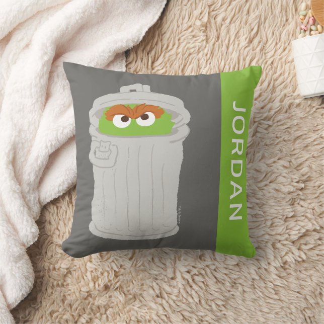 Oscar the Grouch & z'n vuilnisbak | Jouw namen toe Kussen (Deken)