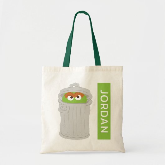 Oscar the Grouch & z'n vuilnisbak | Jouw namen toe Tote Bag (Voorkant)