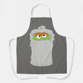 Oscar the Grouch & z'n vuilnisbak Schort (Voorkant)