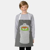 Oscar the Grouch & z'n vuilnisbak Schort (Gedragen)