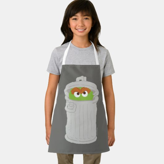 Oscar the Grouch & z'n vuilnisbak Schort (Insitu)