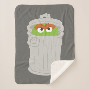 Oscar the Grouch & z'n vuilnisbak Sherpa Deken