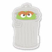 Oscar the Grouch & z'n vuilnisbak Sticker (Voorkant)