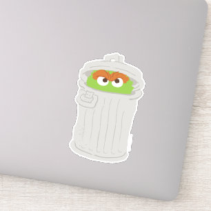 Oscar the Grouch & z'n vuilnisbak Sticker