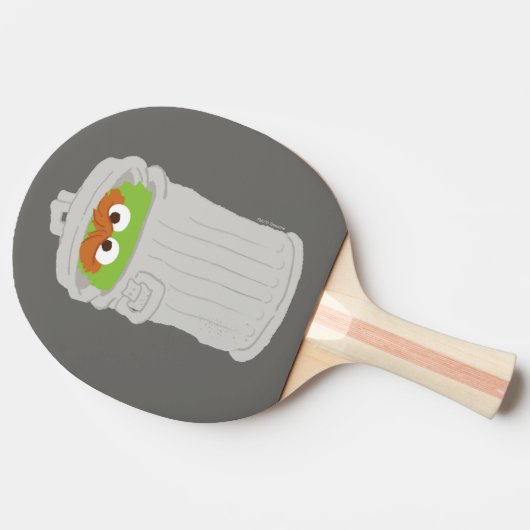 Oscar the Grouch & z'n vuilnisbak Tafeltennisbatje (Zijkant)