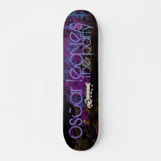 oscar verlaat het feest persoonlijk skateboard (Voorkant)
