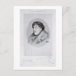 Oscar Wilde (1854-1900) a Bijou Portrait uit 'So Briefkaart