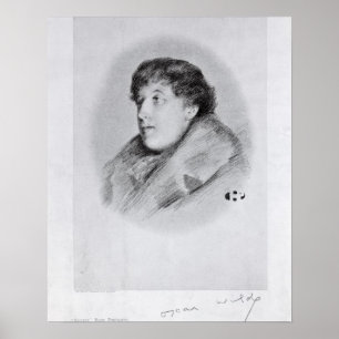 Oscar Wilde (1854-1900) a Bijou Portrait uit 'So Poster