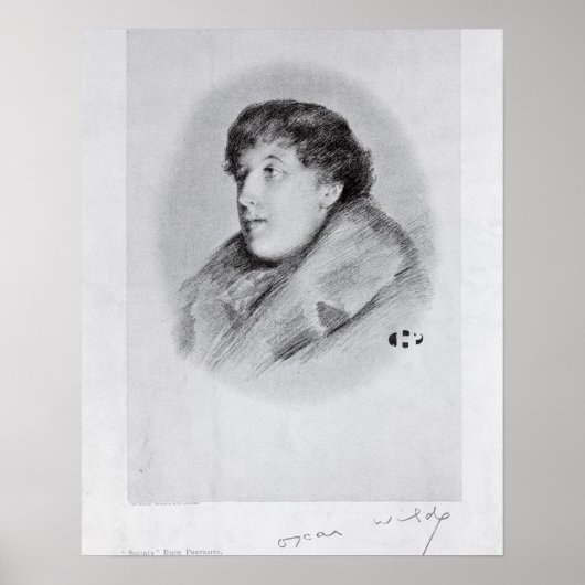 Oscar Wilde (1854-1900) a Bijou Portrait uit 'So Poster (Voorkant)