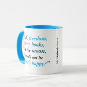 Oscar Wilde - Bloemen, boeken en de maan - Mok (Voorkant links)