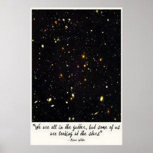 Oscar Wilde citaat kunstprint Het kijken naar de Poster