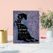 Oscar Wilde citaat silhouet poster (Huwelijk)