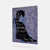 Oscar Wilde citaat silhouet poster (Hoek)
