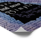 Oscar Wilde citaat silhouet poster (Hoek)