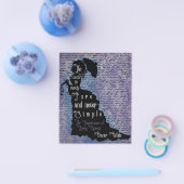 Oscar Wilde citaat silhouet poster Flyer (Enkel)