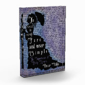 Oscar Wilde citaat silhouet poster Fotoblokken (Links)