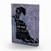 Oscar Wilde citaat silhouet poster Fotoblokken (Rechts)