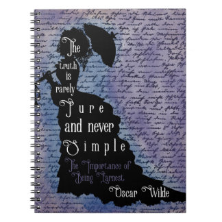 Oscar Wilde citaat silhouet poster Notitieboek