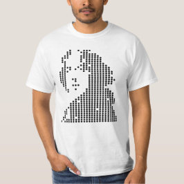 oscar wilde geometrische portret t-shirt