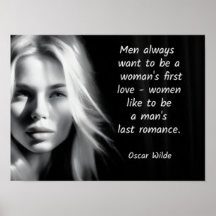 Oscar Wilde -- quote kunst Laatste Romance Poster