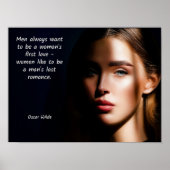 Oscar Wilde -- quote kunst Laatste Romance Poster (Voorkant)