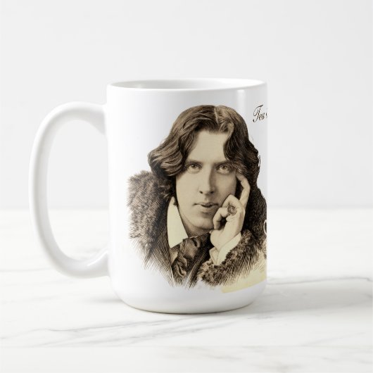 Oscar Wilde Tea Quote Koffiemok (Links)