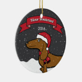 Oscar's 2016 Wiener Wonderland Ornament (Rechts)