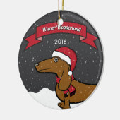 Oscar's 2016 Wiener Wonderland Ornament (Links)