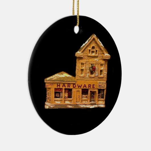 OSCAR'S HARDWARE KERSTVERSIERING KERAMISCH ORNAMENT (Rechts)