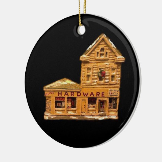 OSCAR'S HARDWARE KERSTVERSIERING KERAMISCH ORNAMENT (Links)