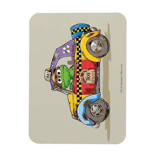  Oscar's Taxi Service Magneet (Verticaal)