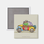 Oscar's Taxi Service uit het verleden Magneet (Voorkant / Achterkant)