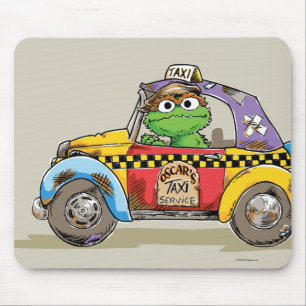 Oscar's Taxi Service uit het verleden Muismat