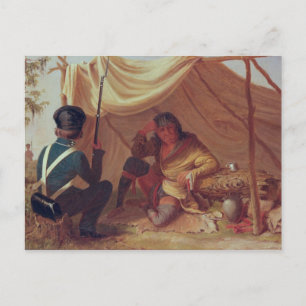 Osceola in gevangenschap, c.1837 briefkaart