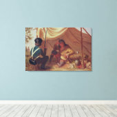 Osceola in gevangenschap, c.1837 canvas afdruk (Insitu (Houten vloer))