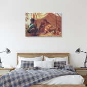 Osceola in gevangenschap, c.1837 canvas afdruk (Insitu (Slaapkamer))