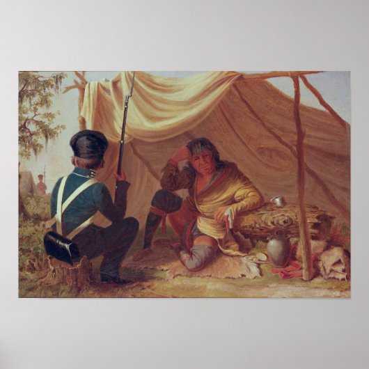 Osceola in gevangenschap, c.1837 poster (Voorkant)