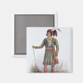 Osceola of 'Rising Sun', een seminole leider Magneet (Voorkant / Achterkant)