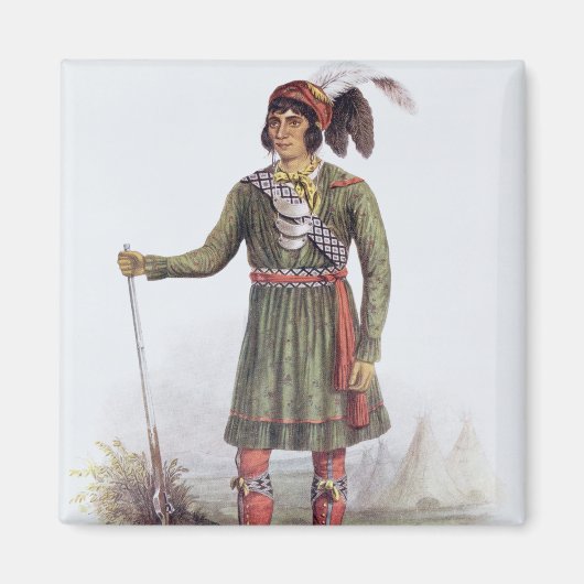 Osceola of 'Rising Sun', een seminole leider Magneet (Voorkant)