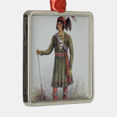 Osceola of 'Rising Sun', een seminole leider Metalen Ornament (Rechts)
