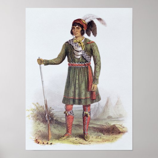 Osceola of 'Rising Sun', een seminole leider Poster (Voorkant)