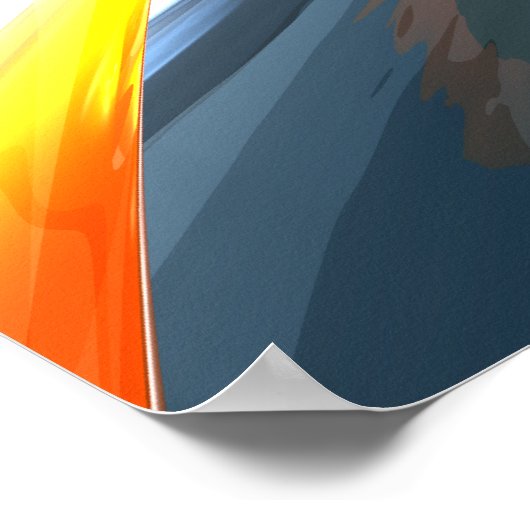 Oscillerend Abstract Poster van de Kleur (Hoek)