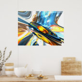 Oscillerend Abstract Poster van de Kleur (Keuken)