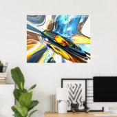 Oscillerend Abstract Poster van de Kleur (Thuiskantoor)