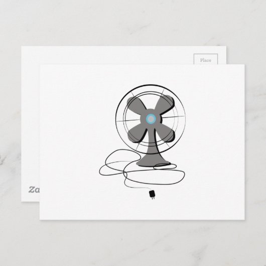 Oscillerende ventilator briefkaart (Voorkant / Achterkant)