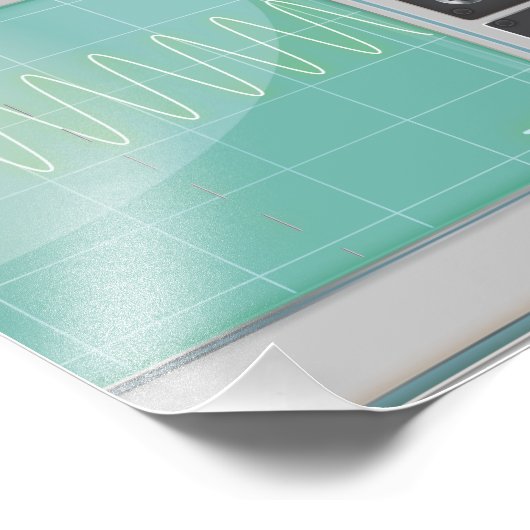 Oscilloscoop Foto Afdruk (Hoek)