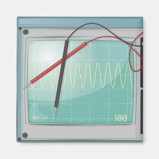 Oscilloscoop Magneet (Voorkant)