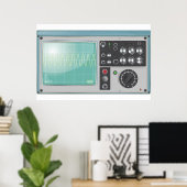 Oscilloscoop Poster (Thuiskantoor)