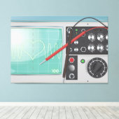 Oscilloscope Love Canvas Afdruk (Insitu (Houten vloer))